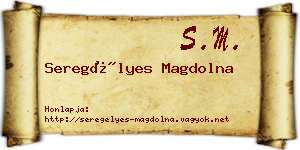 Seregélyes Magdolna névjegykártya